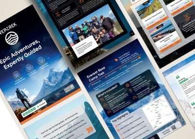 Pages from the EverTrek Digital Interactive Brochure